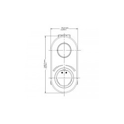 Válvula y mezcladora para regadera Alta Presión