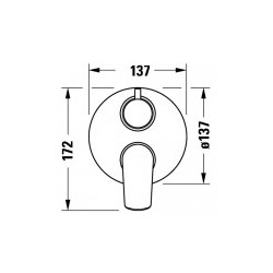 Monomando de ducha con Desviador
