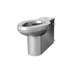 Inodoro de Acero antivandálico descarga a piso