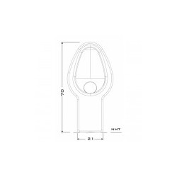 Inodoro de Acero antivandálico descarga a piso