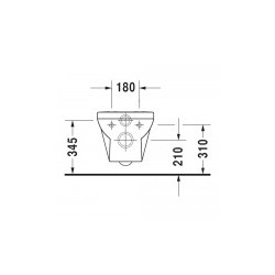 Duravit no. 1 Inodoro a Muro