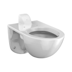 Inodoro Comercial de Pared con Entrada Posterior para Fluxómetro