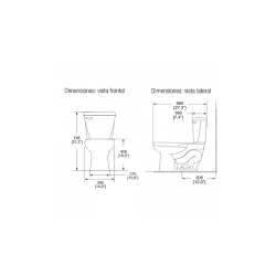 WC Austral con palanca