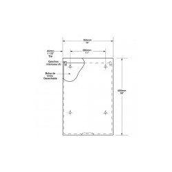 Basurero a muro con bolsa reutilizable