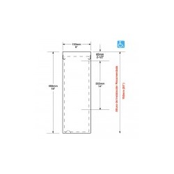 Basurero a muro con bolsa reutilizable