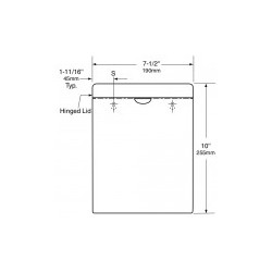 Recipiente para el desecho de toallas femeninas