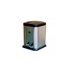 Basurero con Pedal Silver