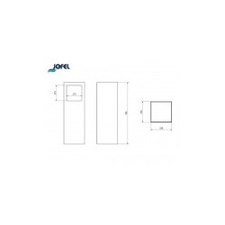 Basurero Boca Cuadrada Con Cenicero