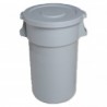Basurero Cilíndrico con Tapa Plana